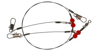 24" DOUBLE DROP WIRE RIG 60LBS TEST