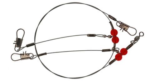 24" DOUBLE DROP WIRE RIG 60LBS TEST