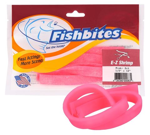 FISHBITES SALTWATER E-Z SHRIMP FAST PINK 2CT