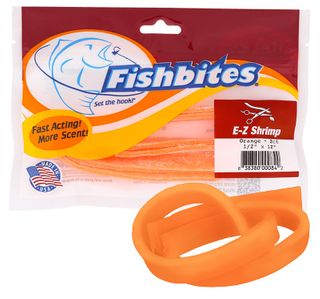 FISHBITES SALTWATER E-Z SHRIMP FAST ORANGE 2CT