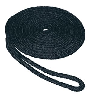 3/8" X 15' DOCK LINE - BLACK