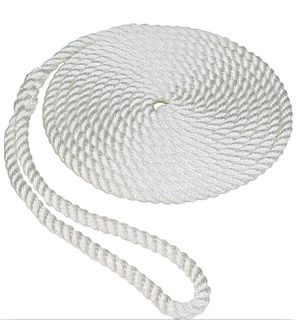 3/8" X 10' DOCK LINE (TWISTED) - WHITE
