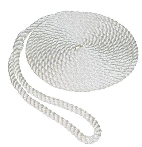 3/8" X 10' DOCK LINE (TWISTED) - WHITE
