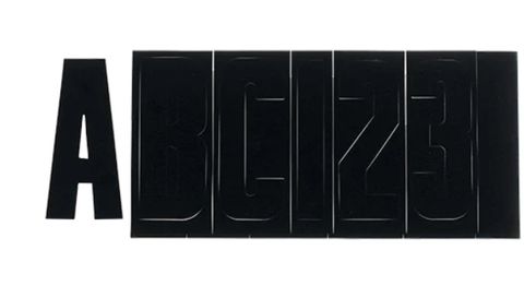 3" LETTER KIT BLACK