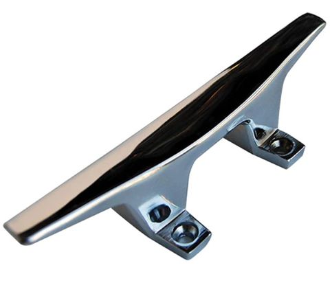 4.5" DOCK CLEAT ZAMAK CHROME - PAIR