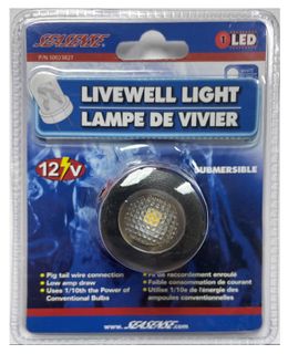 LIVEWELL LIGHT - WHITE LED CRYSTAL