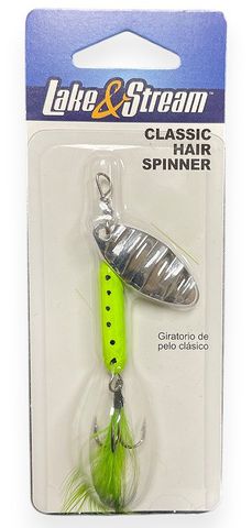 1/8 OZ CLASSIC HAIR SPINNER CHARTREUSE / BLACK