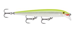 4-3/8" SCATTER RAP MINNOW 11 - 3/16 OZ - SILVER FLUORESCENT CHARTREUSE