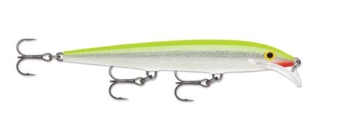 4-3/8" SCATTER RAP MINNOW 11 - 3/16 OZ - SILVER FLUORESCENT CHARTREUSE