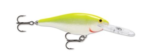 2-3/4" SHAD RAP 07 CRANKBAIT- 5/16 OZ - SILVER FLUORESCENT CHARTREUSE