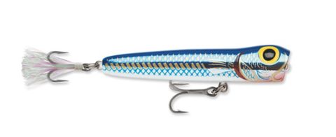 3/8 OZ RATTLIN SALTWATER CHUG BUG 08 METALLIC BLUE MULLET 3-1/4"