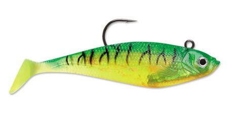 4" WILDEYE SWIM SHAD FIRE TIGER 7/16 OZ 3PK