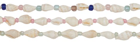 NASAU SHELL WITH COLOR BEAD NECKLACE