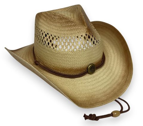 TOYO COWBOY HAT VENTED W/ CHIN CORD