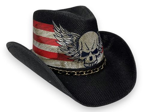 TOYO COWBOY HAT - SKULL
