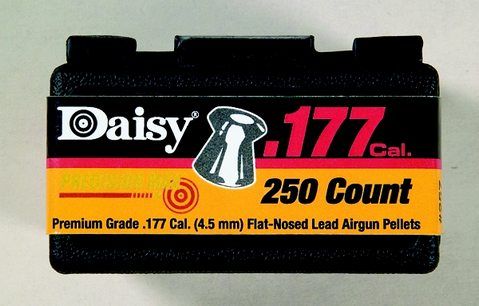 BELT CLIP 250CT BOX FLAT-NOSED PELLETS .177CAL