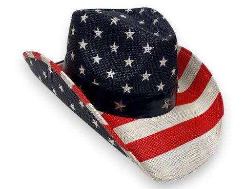 TOYO COWBOY HAT - AMERICAN FLAG