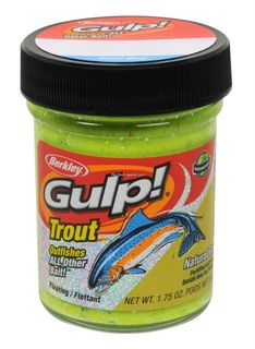 1.75 OZ GULP! WITH GARLIC CHUNKY CHARTREUSE TROUT BAIT