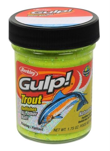 1.75 OZ GULP! WITH GARLIC CHUNKY CHARTREUSE TROUT BAIT