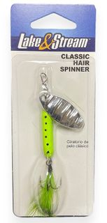 1/4 OZ CLASSIC HAIR SPINNER CHARTREUSE / BLACK