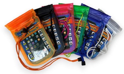 9" X 5" VINYL DRY POUCH ASST COLORS