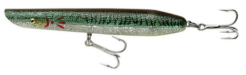 6" PENCIL POPPER LURE GREEN MACKEREL