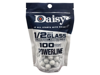 1/2" GLASS MARBLE SLINGSHOT AMMO 100CT BAG