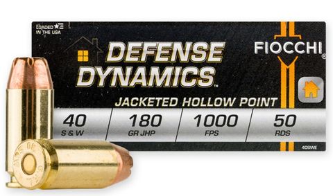 FIOCCHI 40 S&W 180GR JHP 50/BX