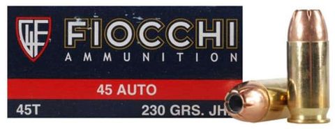 FIOCCHI 45 ACP 230GR JHP 50/BX