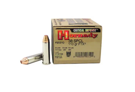 HORN 38 SPC 110GR CRIT DEFENSE 25/BX