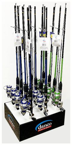 6' CHALLENGER 2 PC SPINNING COMBO- 12 PIECE DISPLAY