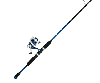 6' CHALLENGER 2 PC BLUE SPINNING COMBO -  MED - 1BB