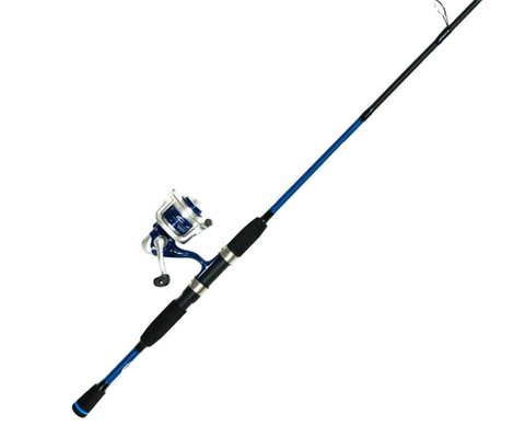 6' CHALLENGER 2 PC BLUE SPINNING COMBO -  MED - 1BB