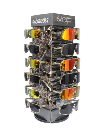REALTREE SUNGLASSES ASSORTED - SOLD AS 24 PC COUNTERTOP DISPLAY
