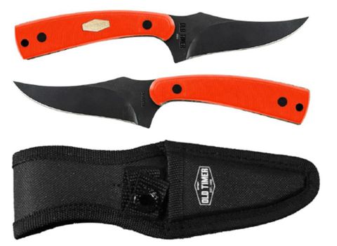 **WSL** OLD TIMER ORANGE SHARPFINGER W/ BLACK SHEATH