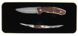 **WSL** UNCLE HENRY 2 PC FIXED/FOLDING KNIFE TIN SET