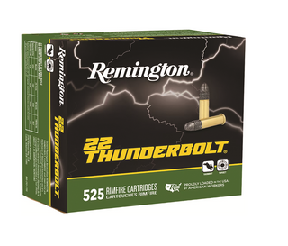 REMINGTON THUNDER RIMFIRE AMMO 22LR HV RN 40GR 525BX
