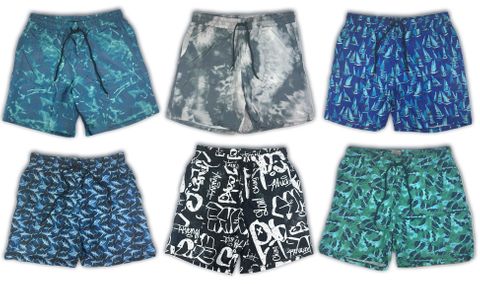 **WSL** MEN'S SWIM SHORTS S-XXL ASSORTED PRINTS AND SIZES