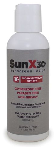 **WSL** 4 OZ SUNX SUNSCREEN LOTION 30 SPF