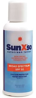 **WSL** 4 OZ SUNX SUNSCREEN LOTION 50 SPF