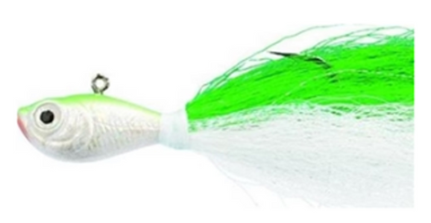 3/4OZ BUCKTAIL JIG CHARTREUSE 5/0 HOOK