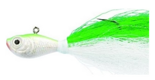 2OZ BUCKTAIL JIG CHARTREUSE 7/0 HOOK
