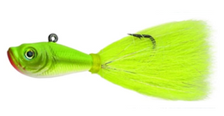2OZ BUCKTAIL JIG CRAZY CHARTREUSE 7/0 HOOK