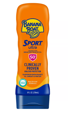 **WSL** 8 OZ BANANA BOAT SPORT ULTRA LOTION SPF 50