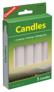 5" CAMPING/ EMERGENCY CANDLES 5PK