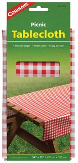 54"X72" RED CHECKERED PICNIC TABLECLOTH