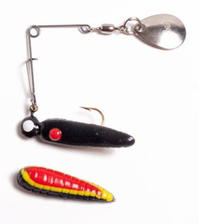 1/32 OZ GRUB-SPIN VALUE PACK BLACK/YELLOW - STR/RED BELLY