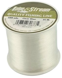 10 LB LAKE & STREAM CLEAR BLUE MONO LINE 500YD