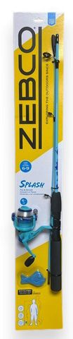 4' BLUE SPLASH JR SPINNING COMBO MED/LIGHT