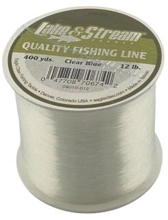 12 LB LAKE & STREAM CLEAR BLUE MONO LINE 400YD